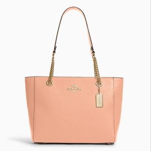 COACH Cammie Chain Tote in Faded Blush